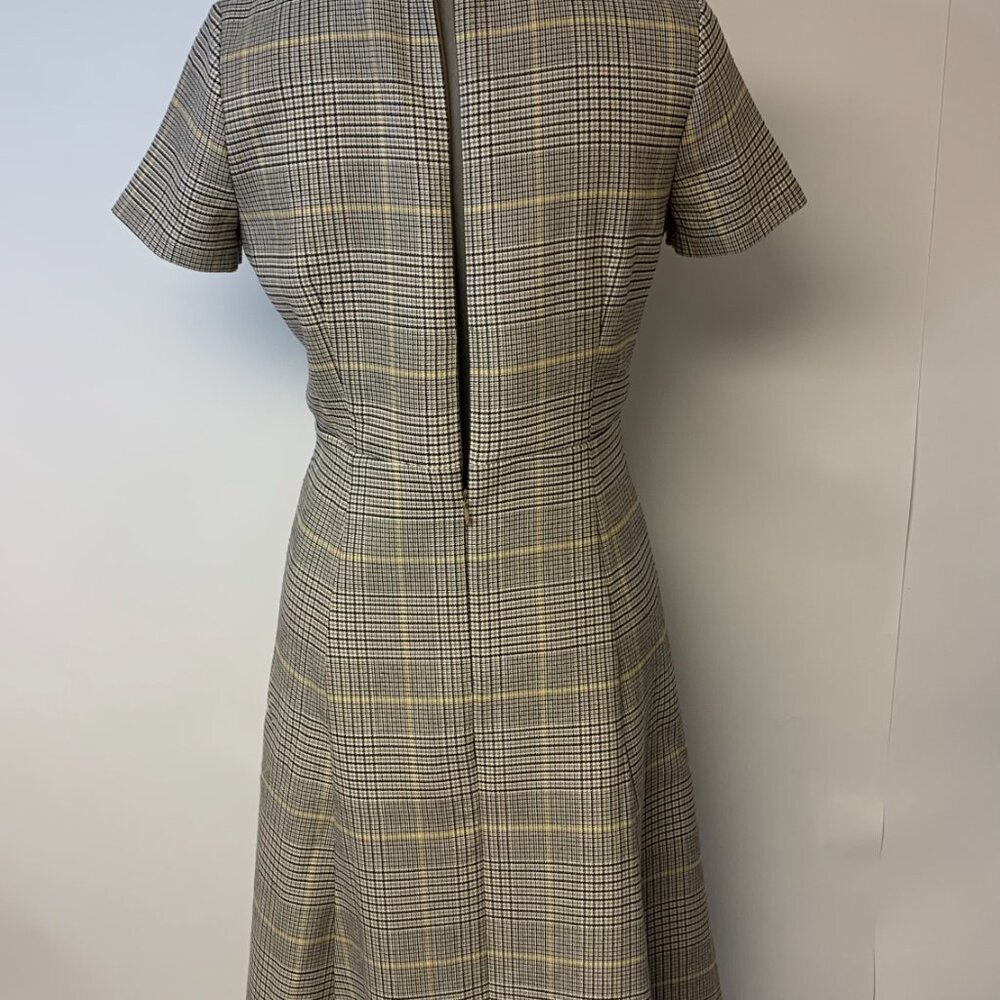 Ann Taylor Dress Fit & Flare Plaid Classic Work Office Professional Womens SZ 6P - Picture 6 of 11